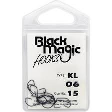Black Magic Kl Series Recurve Fishing Hooks-Pre Pack